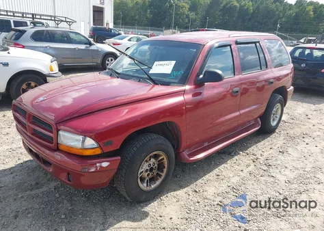 2000 Dodge Durango из США, поврежденный, VIN 1B4HR28Y2YF156075